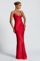 Athena Maxi Dress - Red
