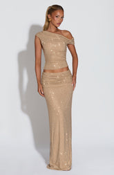 Sterling Maxi Skirt - Gold