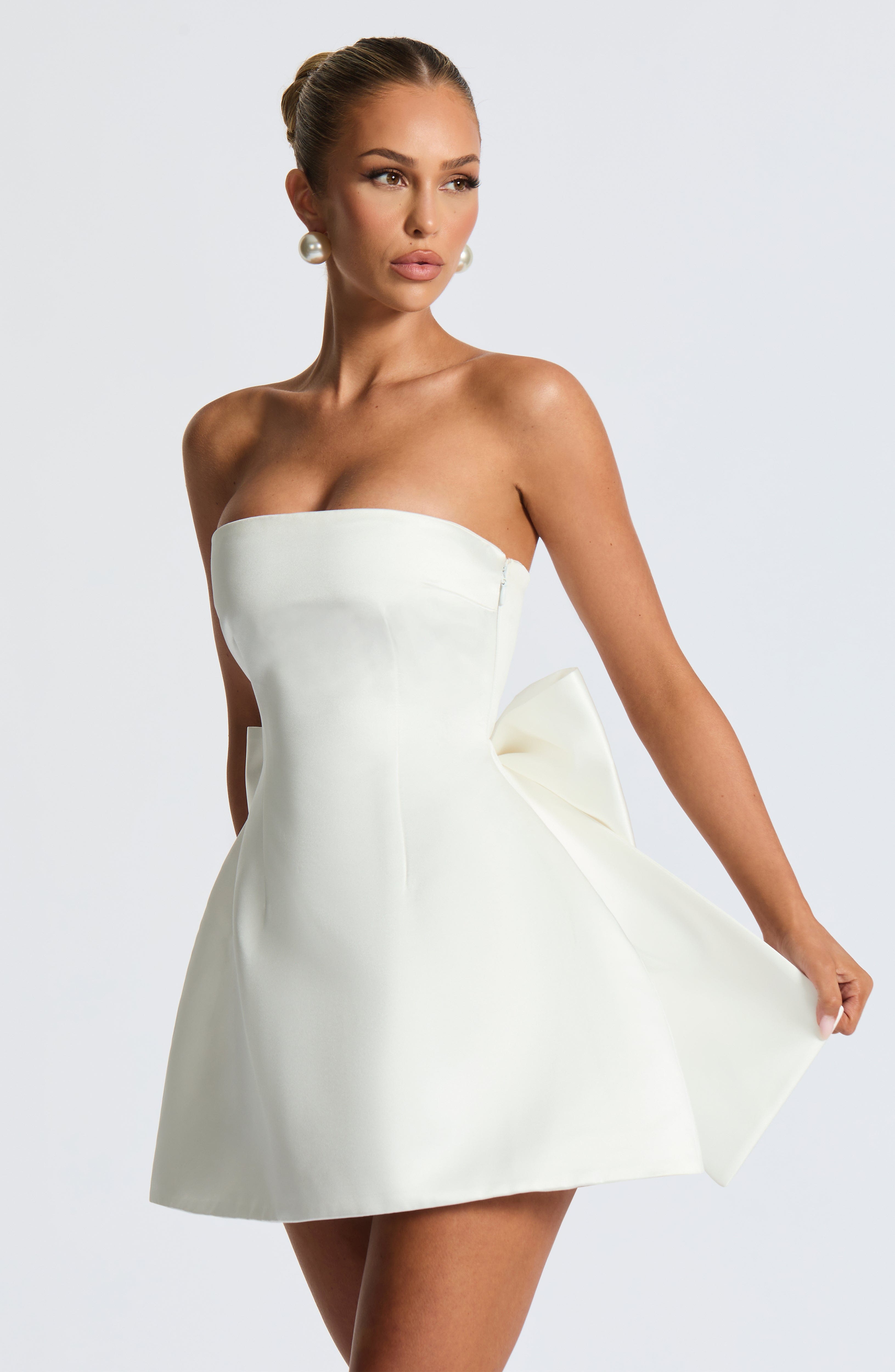 Abbey Mini Dress - Ivory