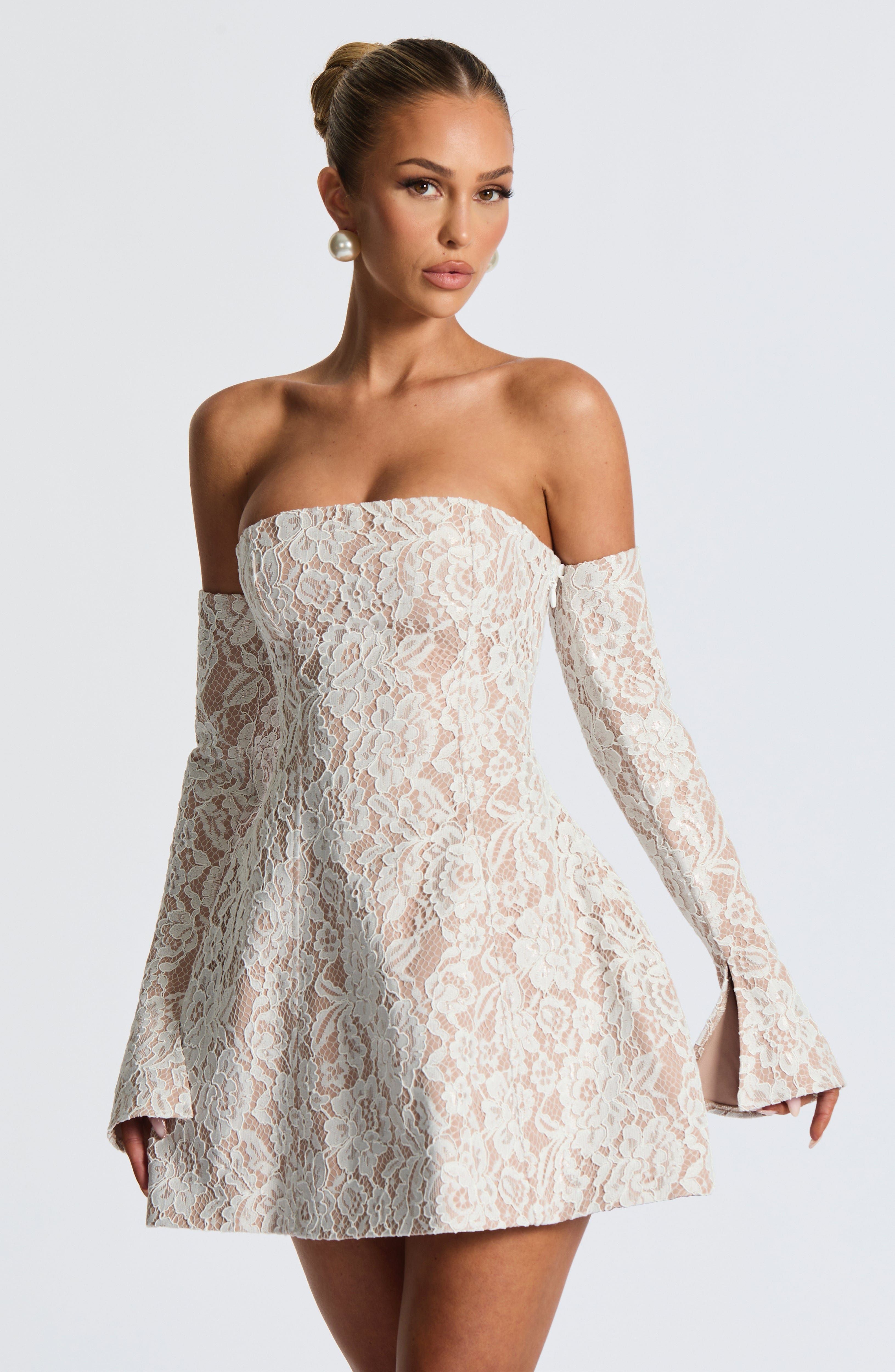 Salone Mini Dress - Ivory